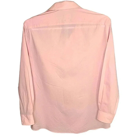 Michael Kors Men Size L Classic Long Sleeve Button Down Dress Shirt Pink Stretch - Picture 3 of 9